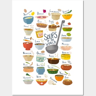 Soups of the World A-Z Posters and Art